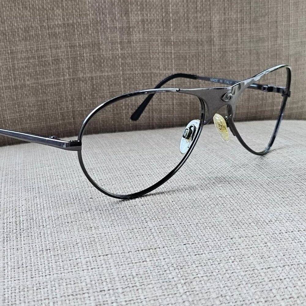 Vintage Aviator by Gargoyles USA Men Eyeglasses Frame Gunmetal Made in Italy